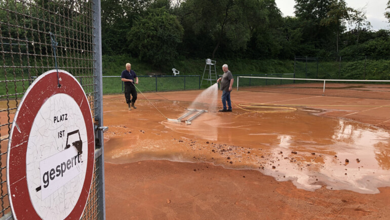 Beseitigung der Unwetterschäden im Juli 2021